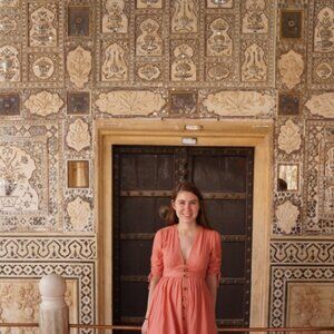 Pink Lulu's Dress with Retro Buttons